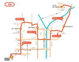全国女子駅伝2019の往路のコース