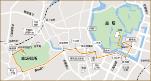 祝賀御列の儀のルート(順路)
